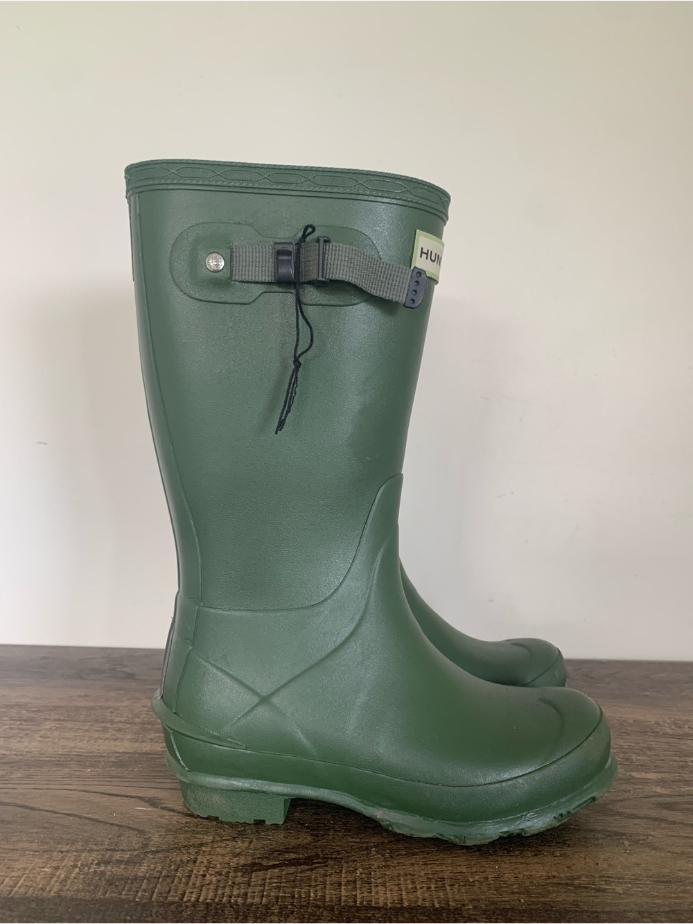 Hunter Kids Size 2B/3G Hunter Green Original Tall Rain Boots